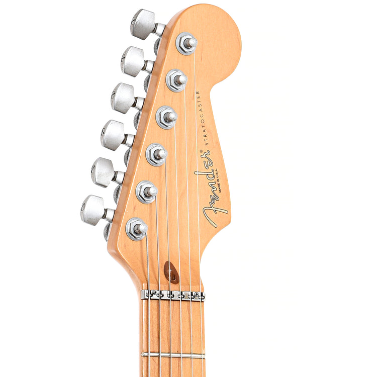 Front headstock of Fender Ash Stratocaster Plus 