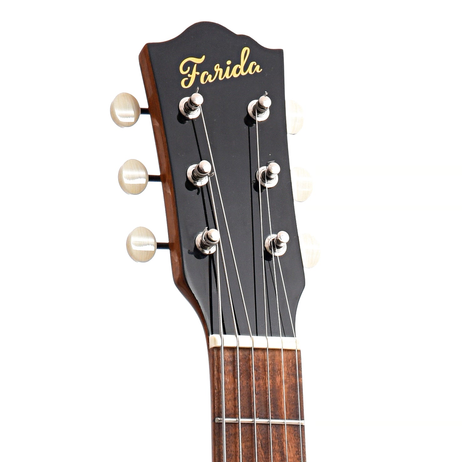 Front Headstock of Farida Old Town Series OT-22 Wide VBS Acoustic Guitar