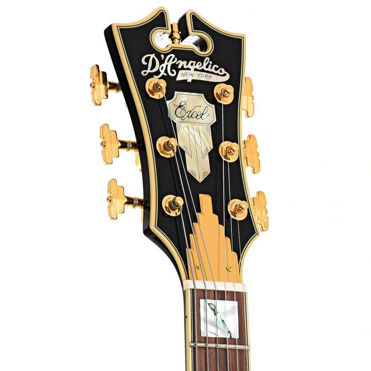 Front headstock of D'Angelico EX DCTP Hollow Body 
