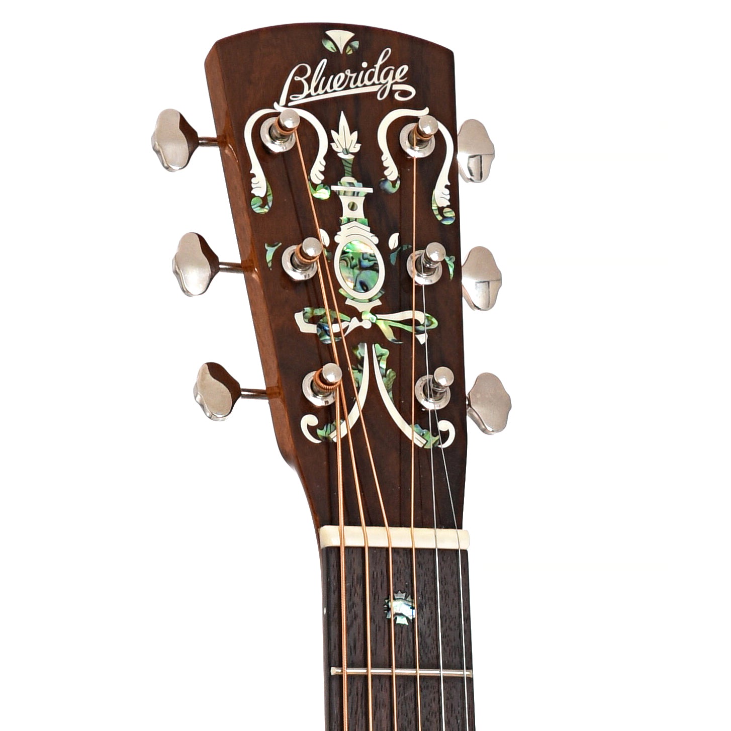 Front headstock of Blueridge Historic Series BR-163CE Acoustic-Electric Guitar