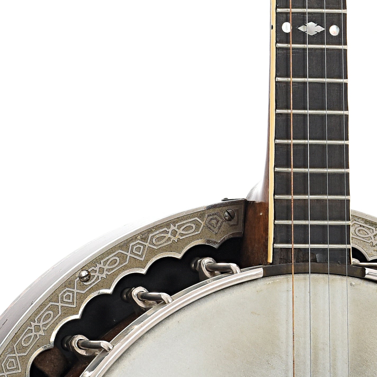 Front body and neck join of Washburn Style 5177 "Dasant" Tenor Banjo 