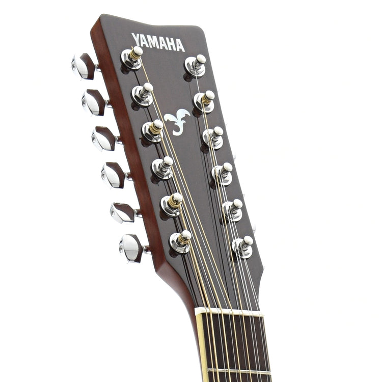 Front headstock of Yamaha FG820-12 12-String Acoustic 
