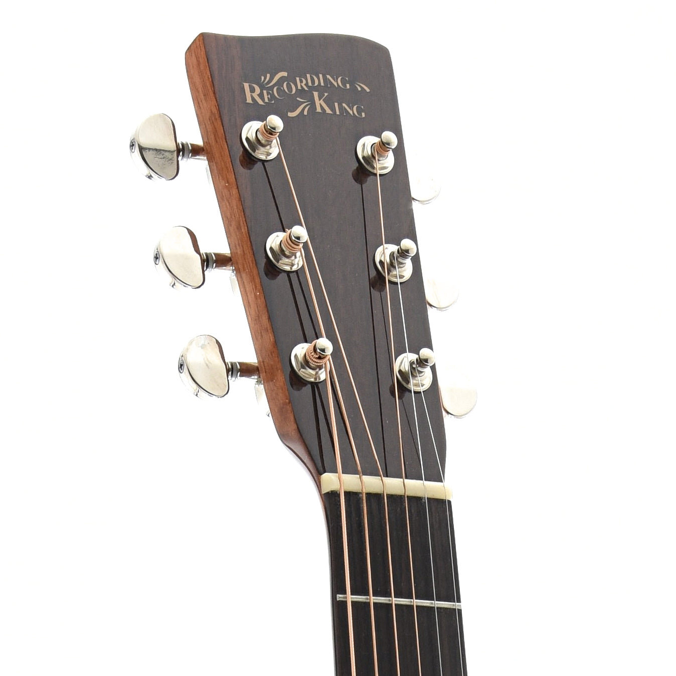 Front headstock of Recording King G6 000