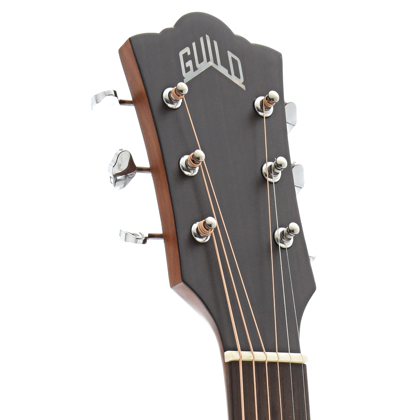 Front headstock of Guild Archback M-240E Acoustic 