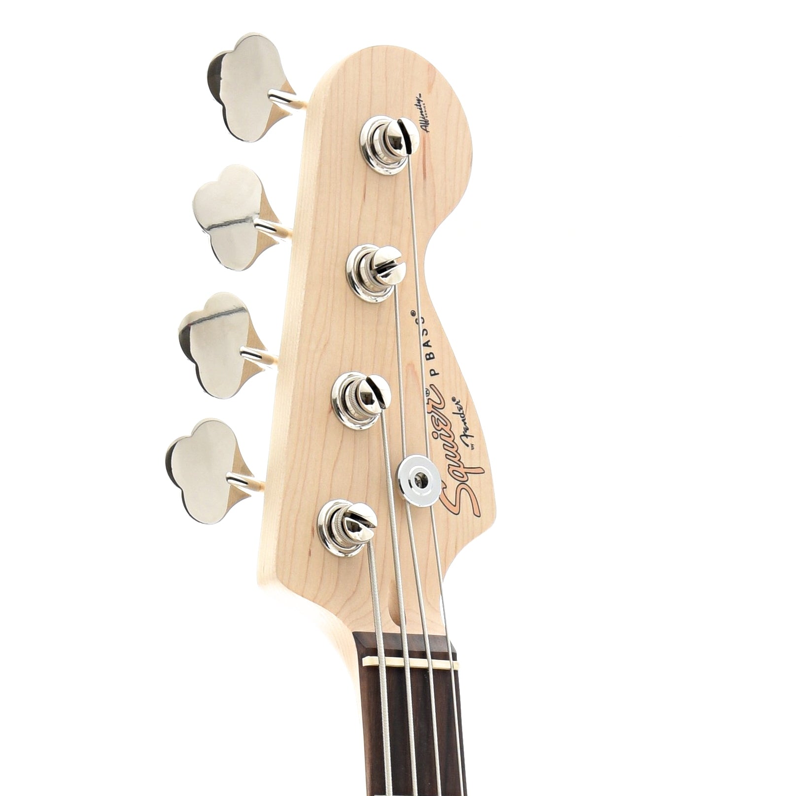 Front headstock of Squier Affinity Precision Bass PJ