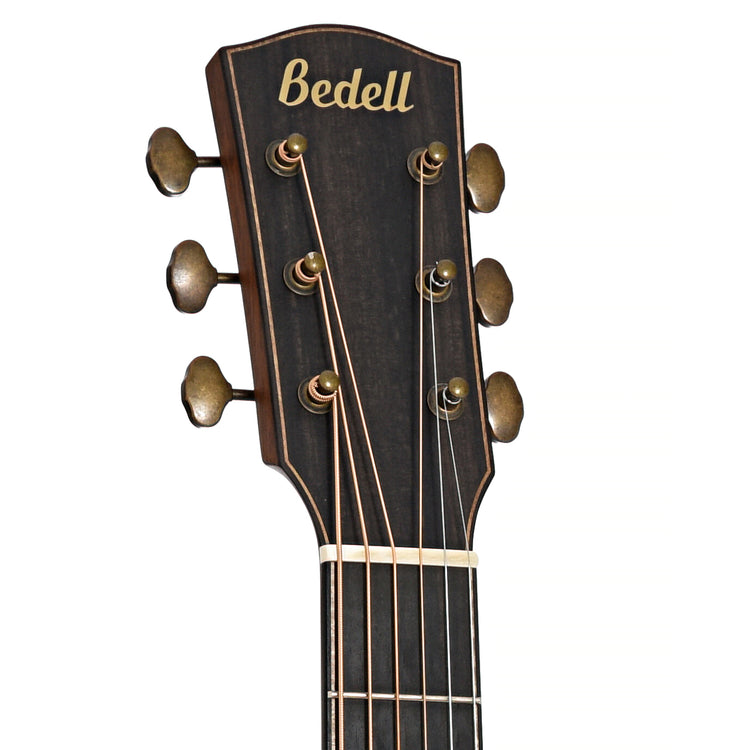 Front headstock of Bedell B-Stock CF-D-HM/HM Classic Folk Dreadnought