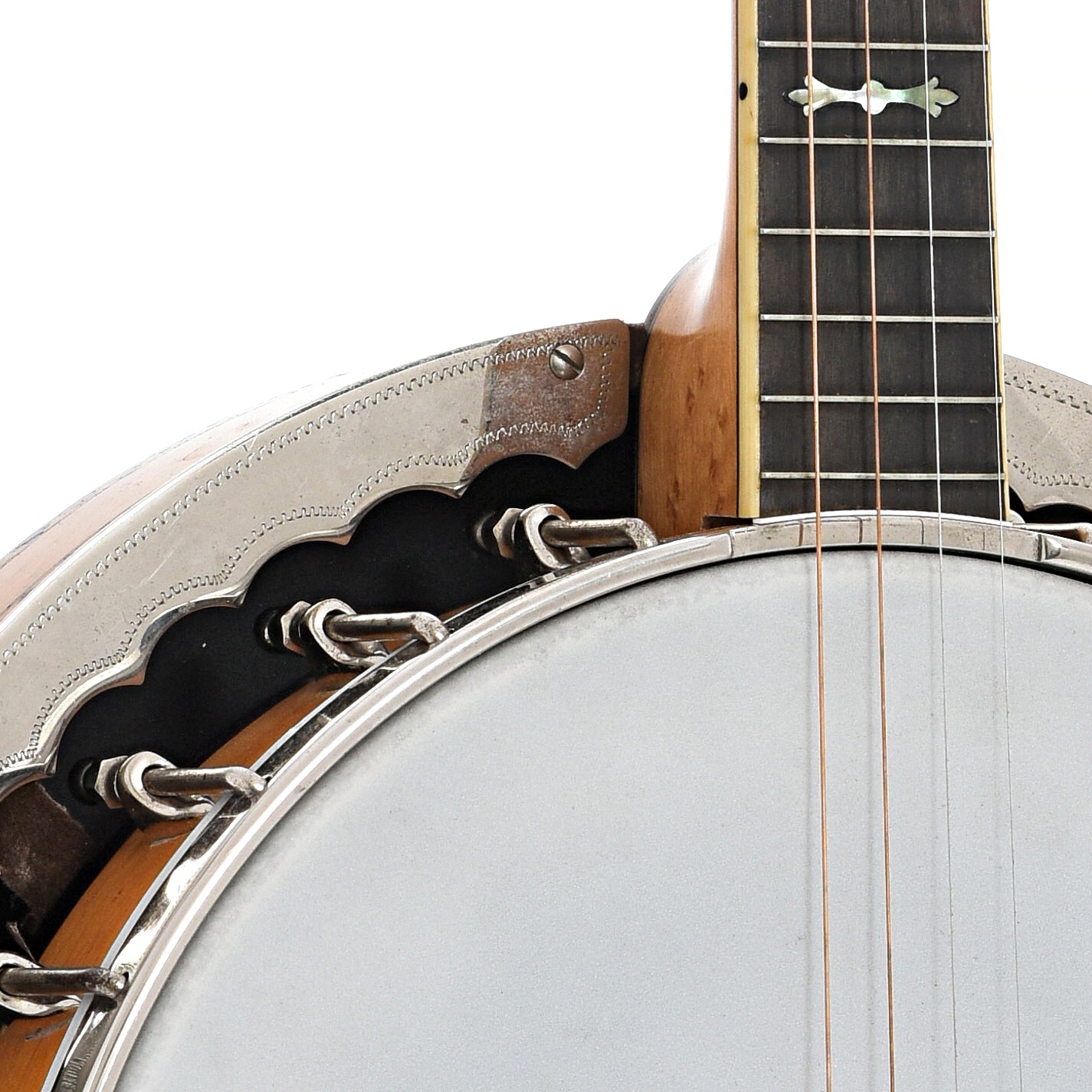 Front body and neck joint of Washburn Style 5179 Classic Tenor Banjo 