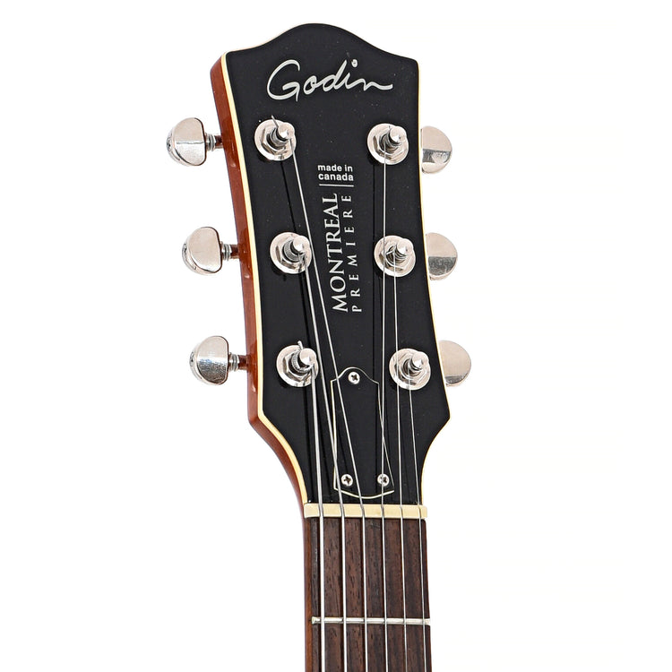Front headstock of Godin Montreal Premier Hollow Body 