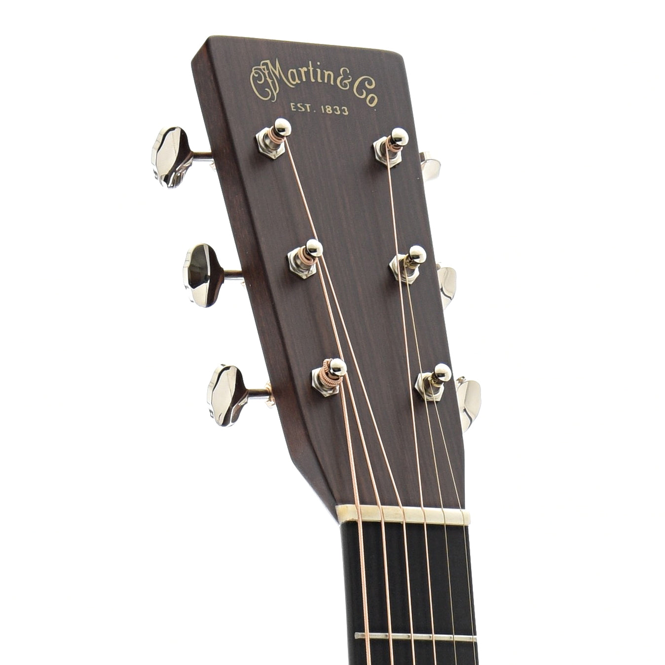 Front Headstock of Martin OM-28 Guitar 