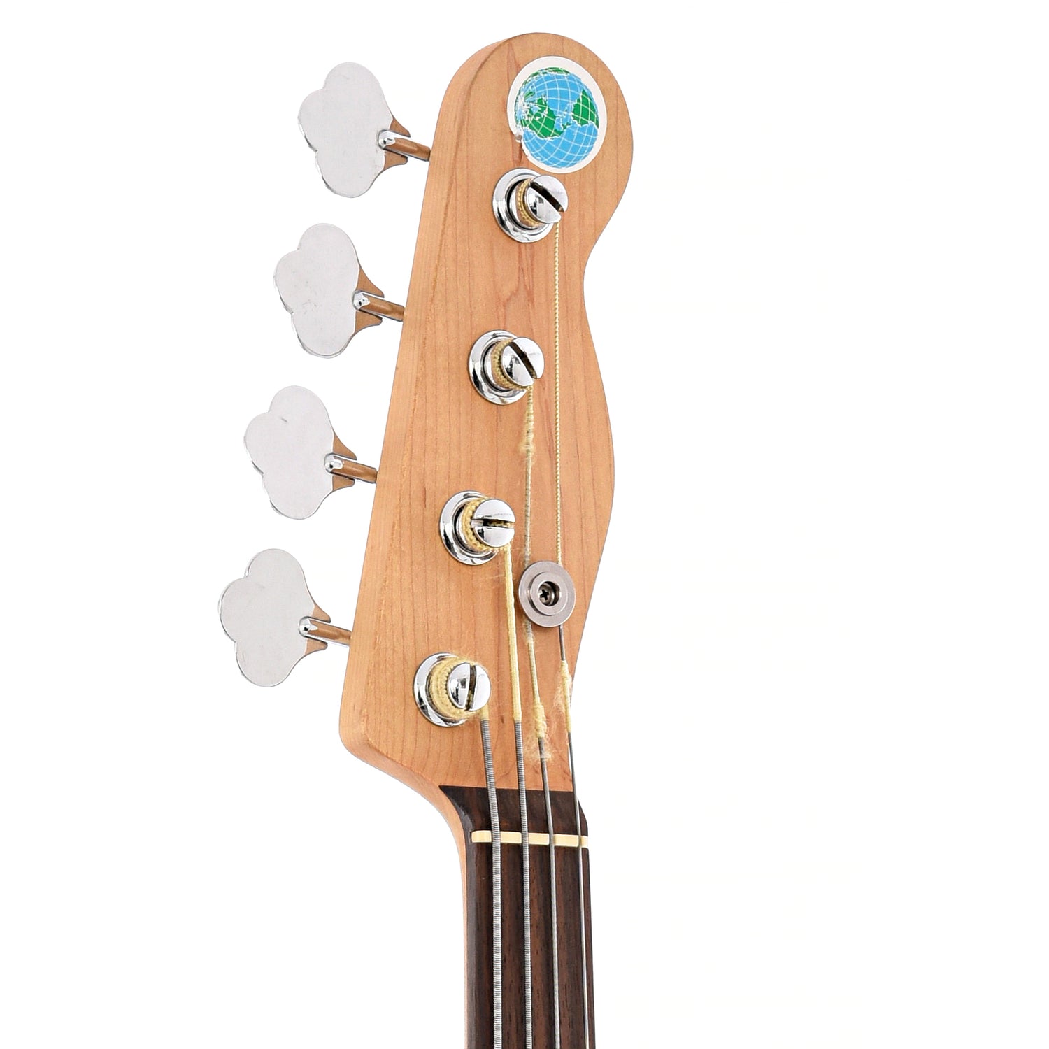 Headstock of Parts Fretless Bass