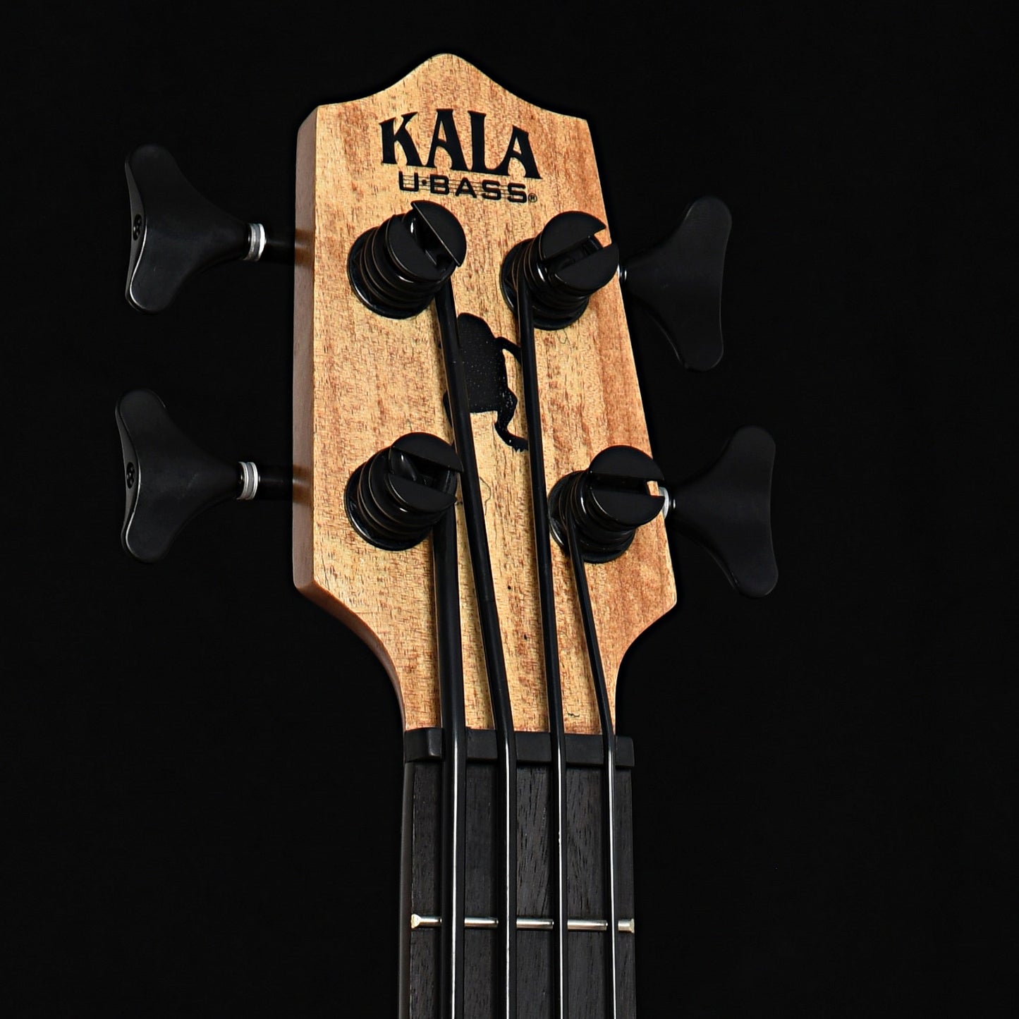 Image 6 of Kala U-Bass Spalted Maple Fretted Mini-Bass - SKU# UBSMPL : Product Type Acoustic Bass Guitars : Elderly Instruments
