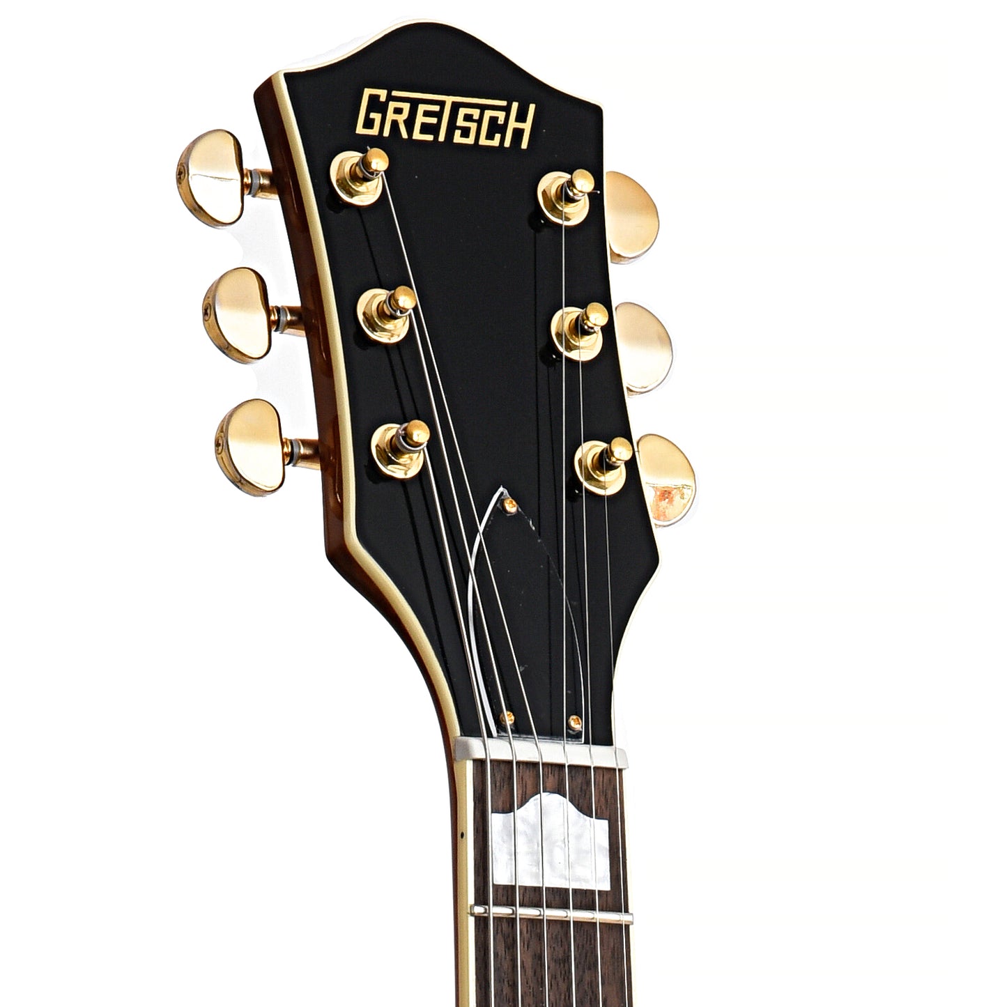 Front Headstock of Gretsch G2410TG Streamliner Hollow Body Single Cut with Bigsby