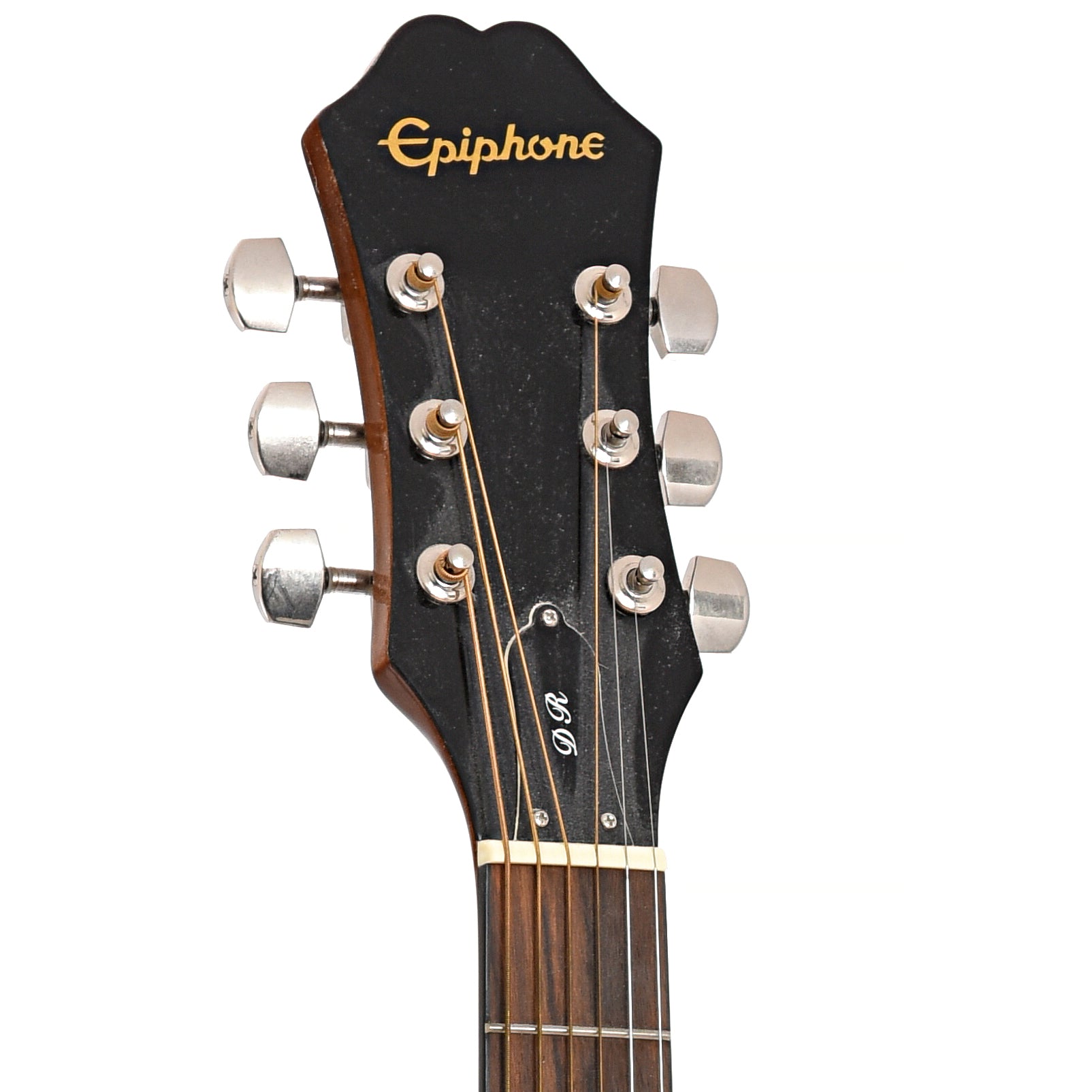 Front headstock of Epiphone PR-150 NA Acoustic