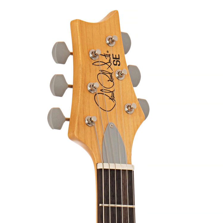 Front Headstock of PRS SE Silver Sky Electric Guitar