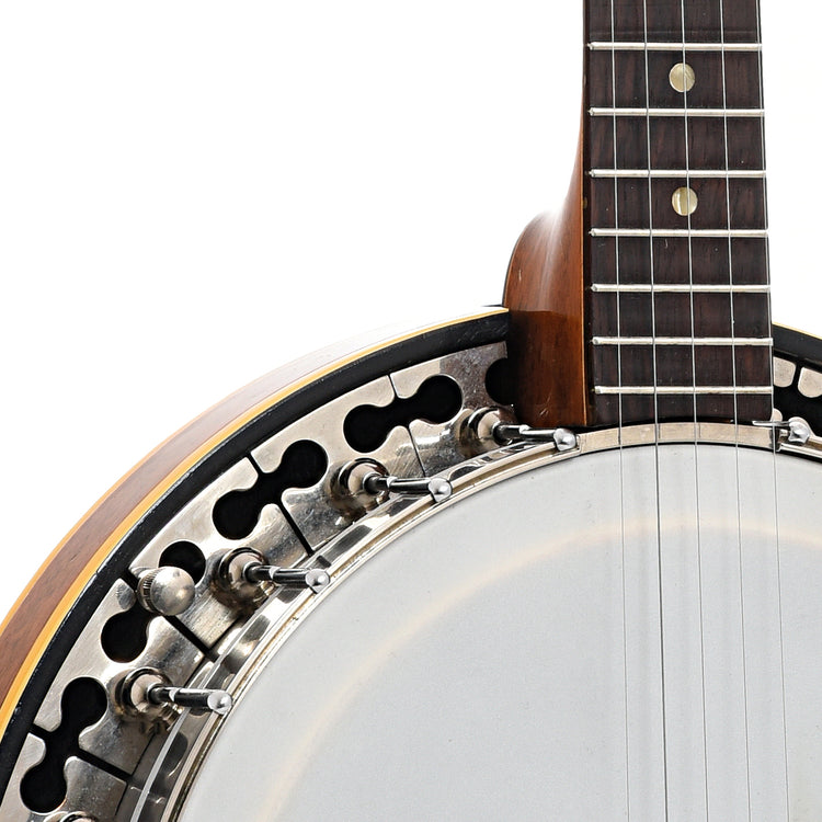 Front body and neck join of Baldwin Ode 6510 2SR Resonator Banjo