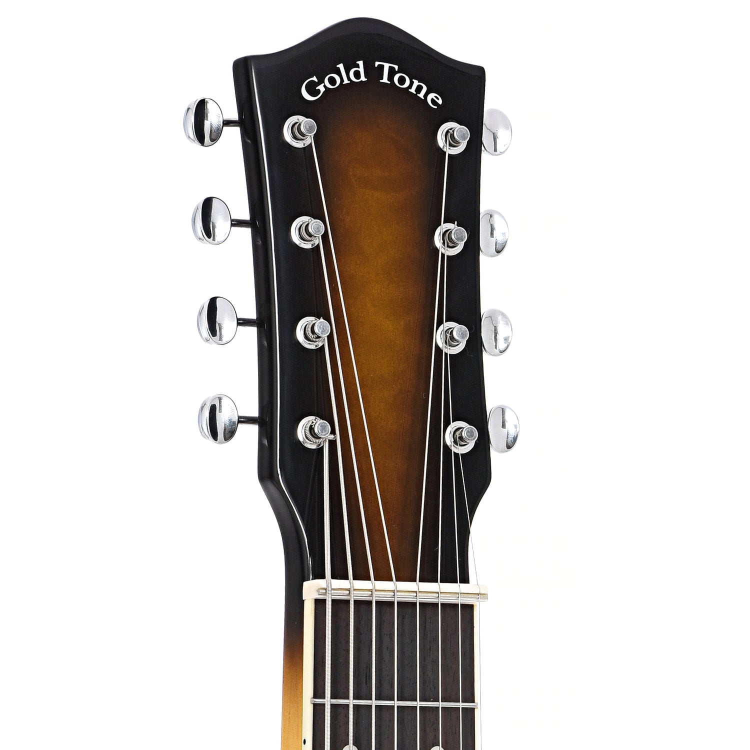 Front headstock of Gold Tone LS-8 Lap Steel Guitar