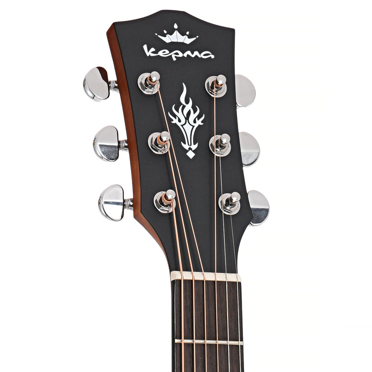 Front headstock of Kepma K3-A AcoustiFex Series D3-130AWN Dreadnought