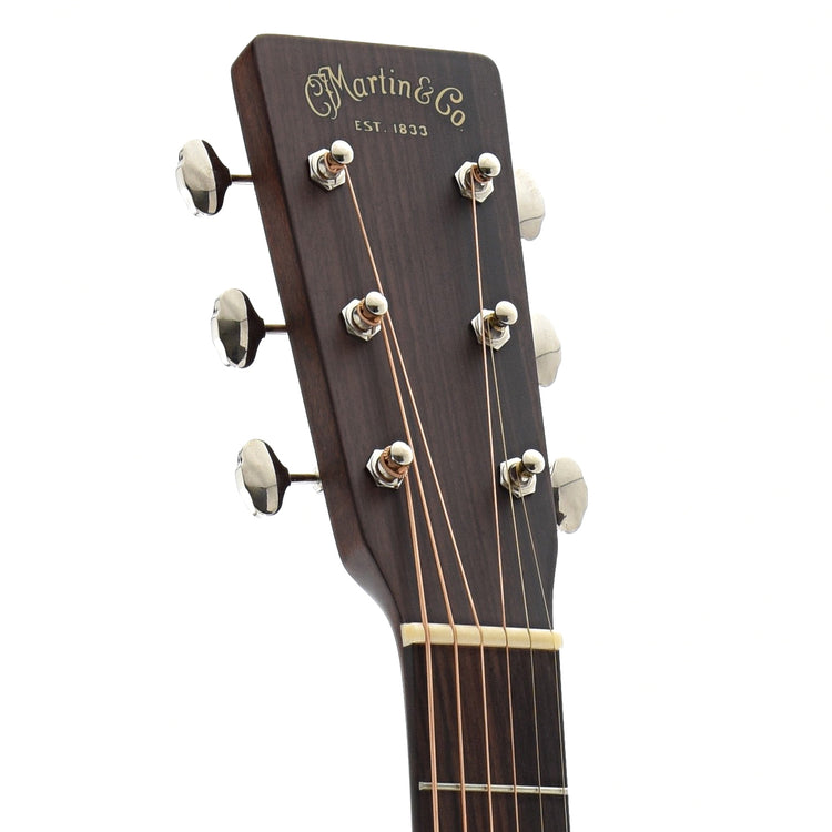 Front Headstock of Martin 00-15M Mahogany Guitar