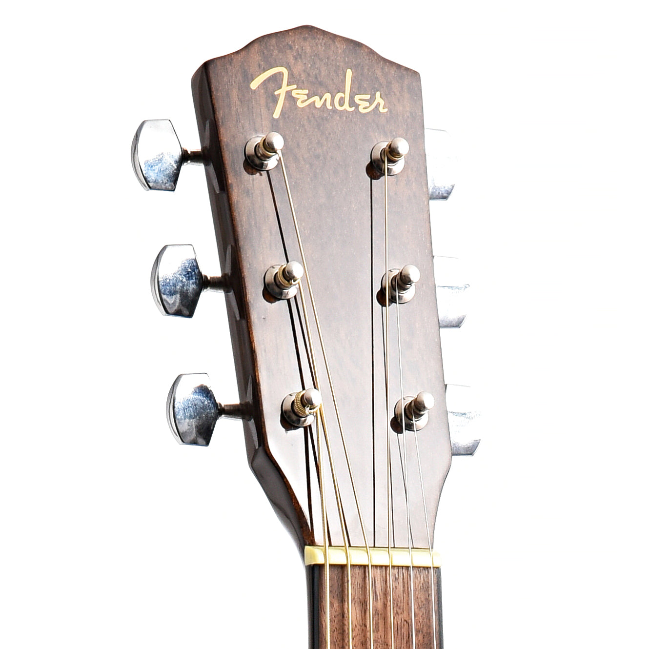 front headstock of Fender CP-60S Parlor Acoustic, Natural Finish