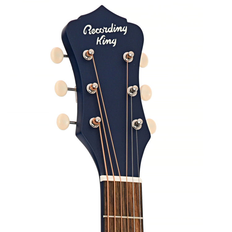 Front headstock of Recording King Dirty 30s Series 7 000 Acoustic 
