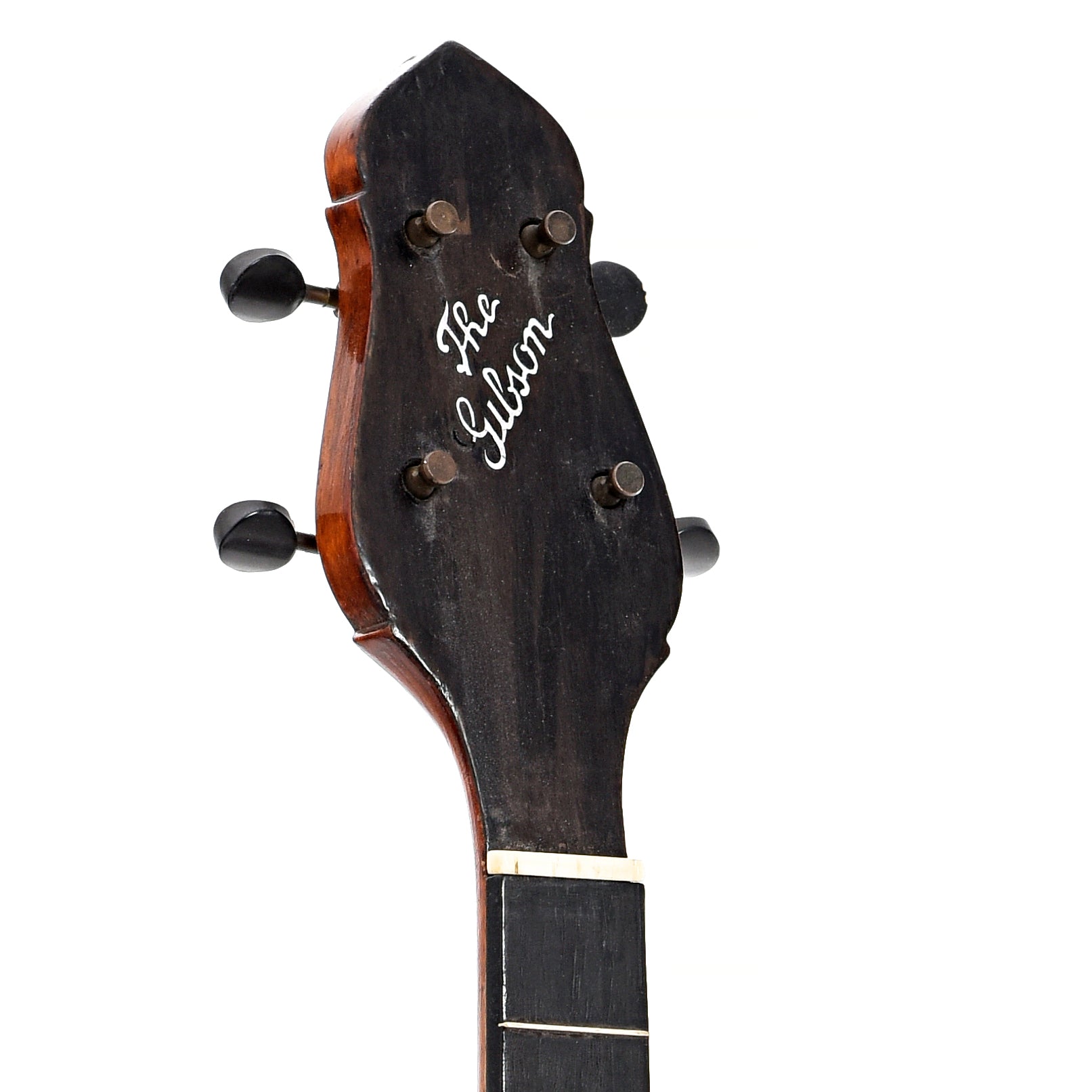 Front headstock of Gibson TB-0 Tenor Banjo (1924)