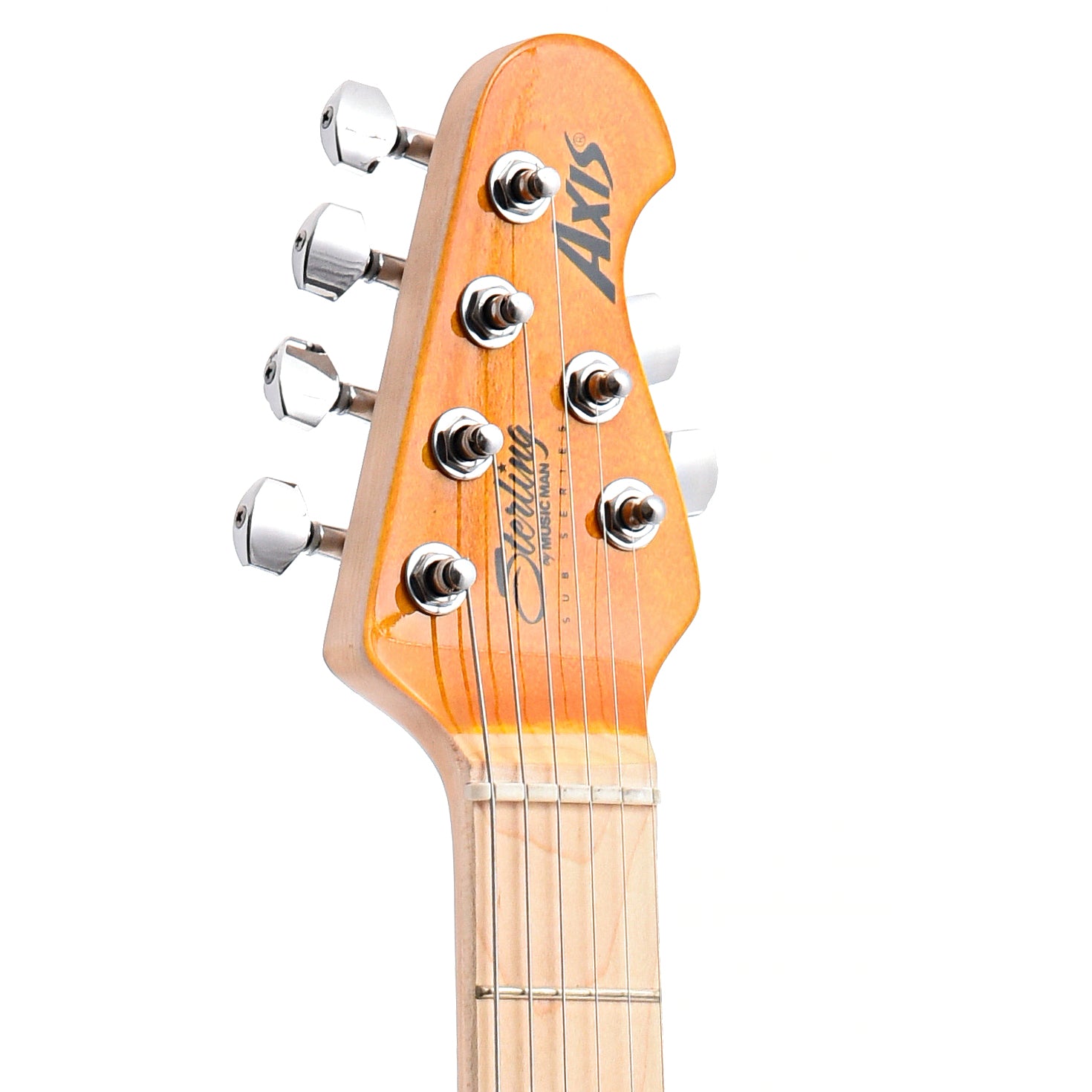 Image 7 of Sterling by Music Man Axis Electric Guitar Trans Gold Finish - SKU# AX3FM-TGO : Product Type Solid Body Electric Guitars : Elderly Instruments