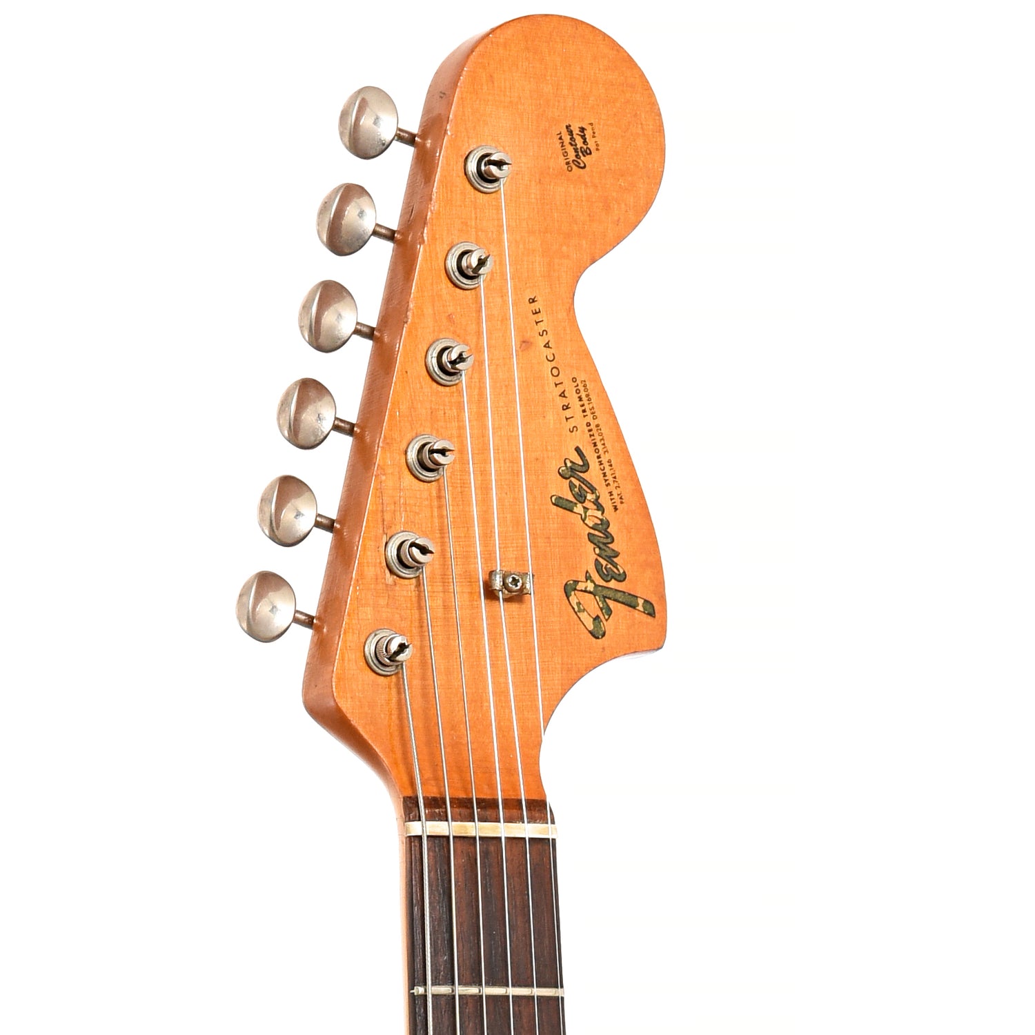 Front headstock of 1966 Fender Stratocaster