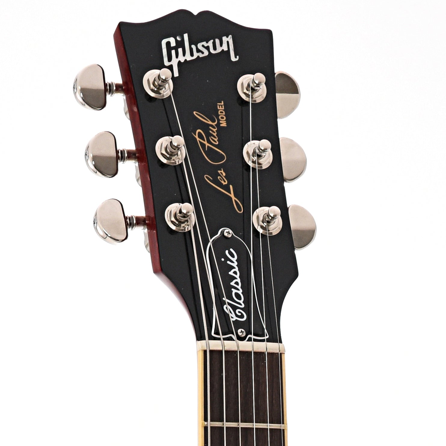 Front headstock of Gibson Les Paul Classic
