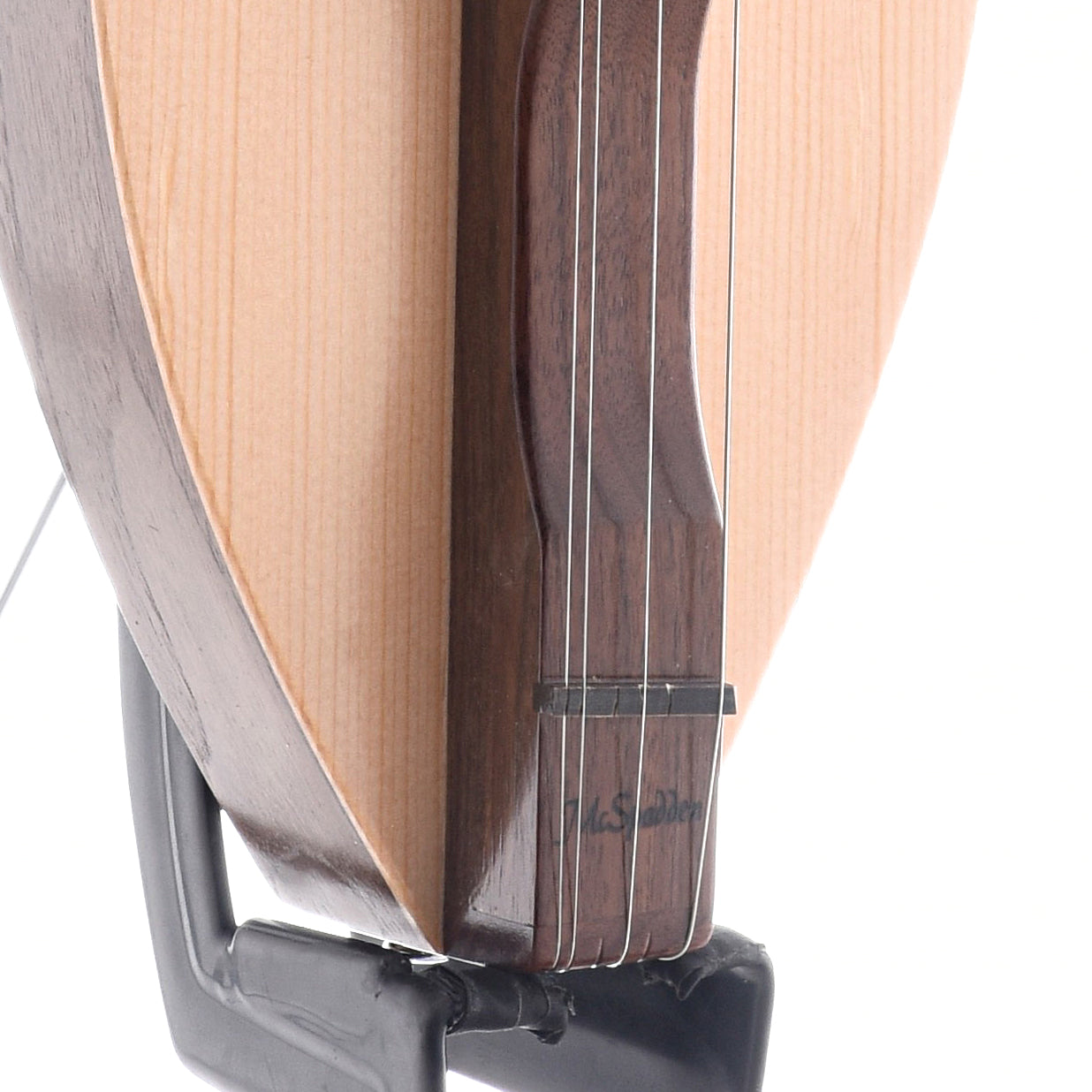 Image 6 of McSpadden 4FH26WS Walnut & Spruce Lap Dulcimer & Gigbag, Short Scale - SKU# M4FH26-WS : Product Type Dulcimers : Elderly Instruments