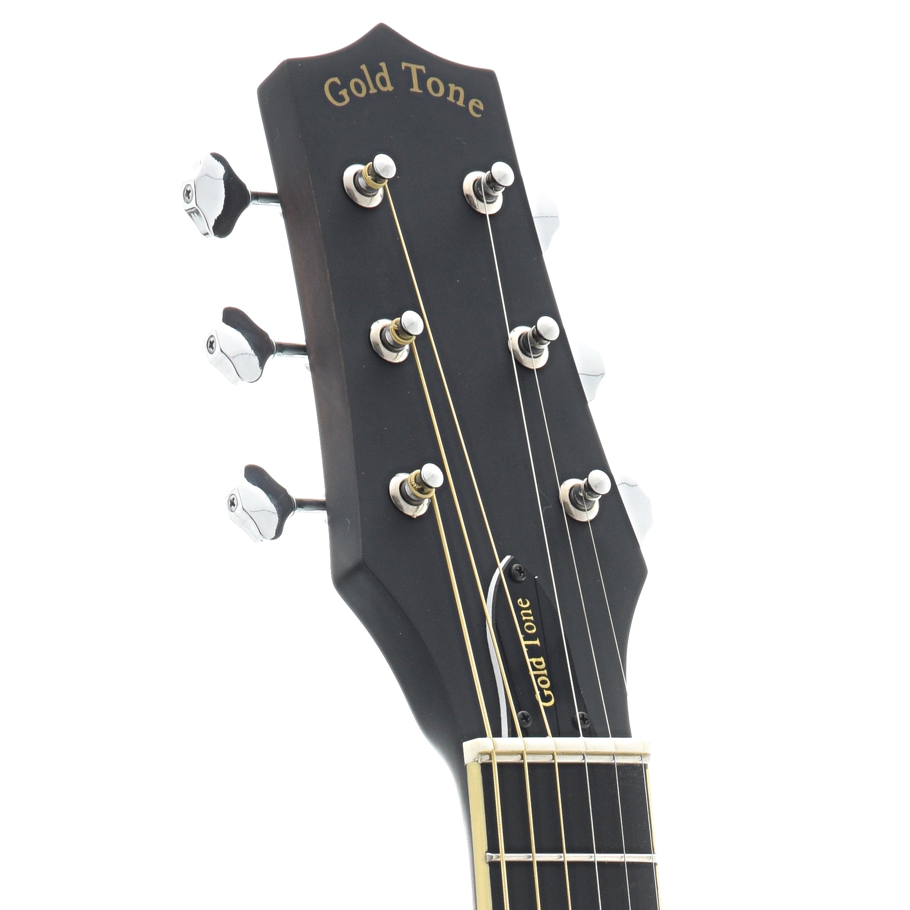 front headstock of Gold Tone A-6 Manditar
