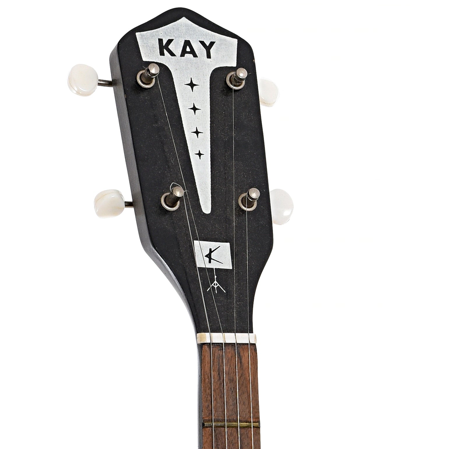Front headstock of Kay Open Back Banjo