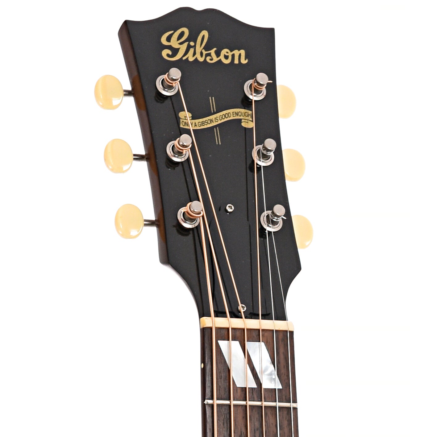 Front headstock of Gibson Custom Shop SJ Banner 