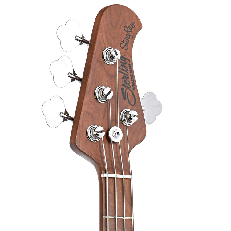 Image 7 of Sterling by Music Man StingRay34 4-String Bass, Blue Sparkle- SKU# RAY34-BSK : Product Type Solid Body Bass Guitars : Elderly Instruments