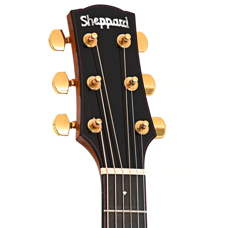 Front headstock of Sheppard Ave Maria Petite Concert Cutaway