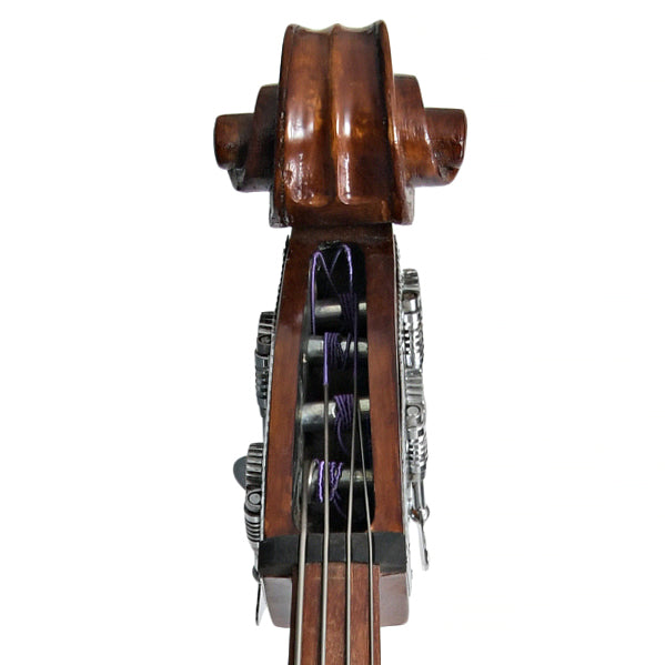Front peghead of 1947 Kay 3/4 SIze Upright Bass
