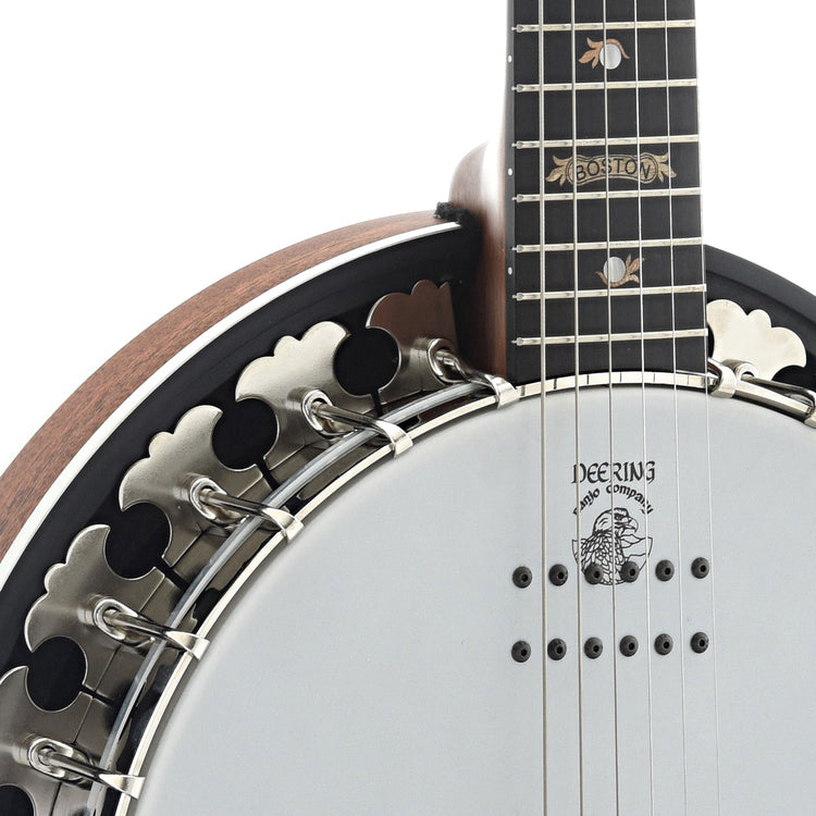 Image 6 of Deering B-6AE Boston 6-String Acoustic-Electric Banjo Guitar & Case - SKU# BOSTON6AE : Product Type 6-string Banjos : Elderly Instruments