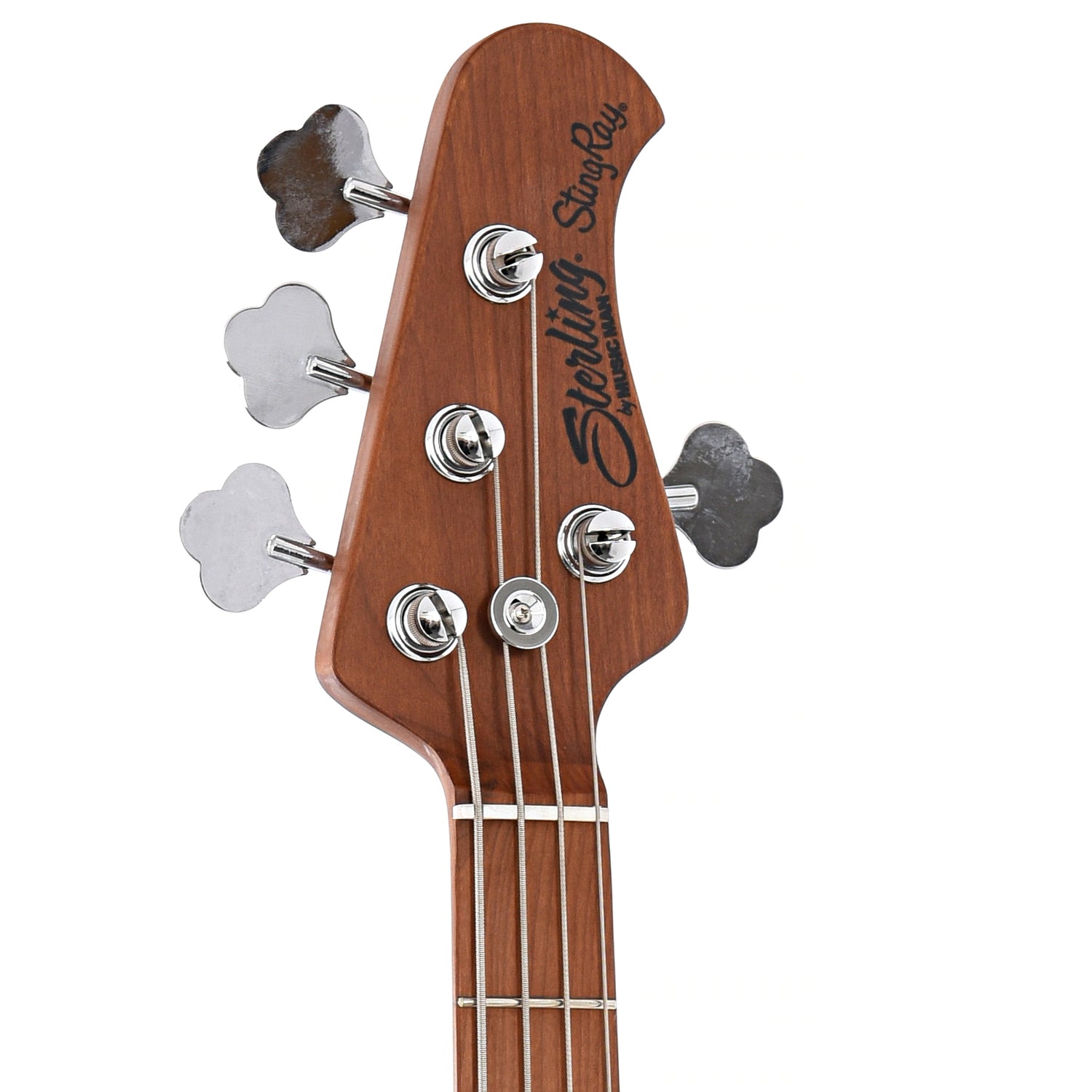 Image 7 of Sterling by Music Man StingRay34 Flamed Maple 4-String Bass, Neptune Blue- SKU# RAY34FM-NB : Product Type Solid Body Bass Guitars : Elderly Instruments