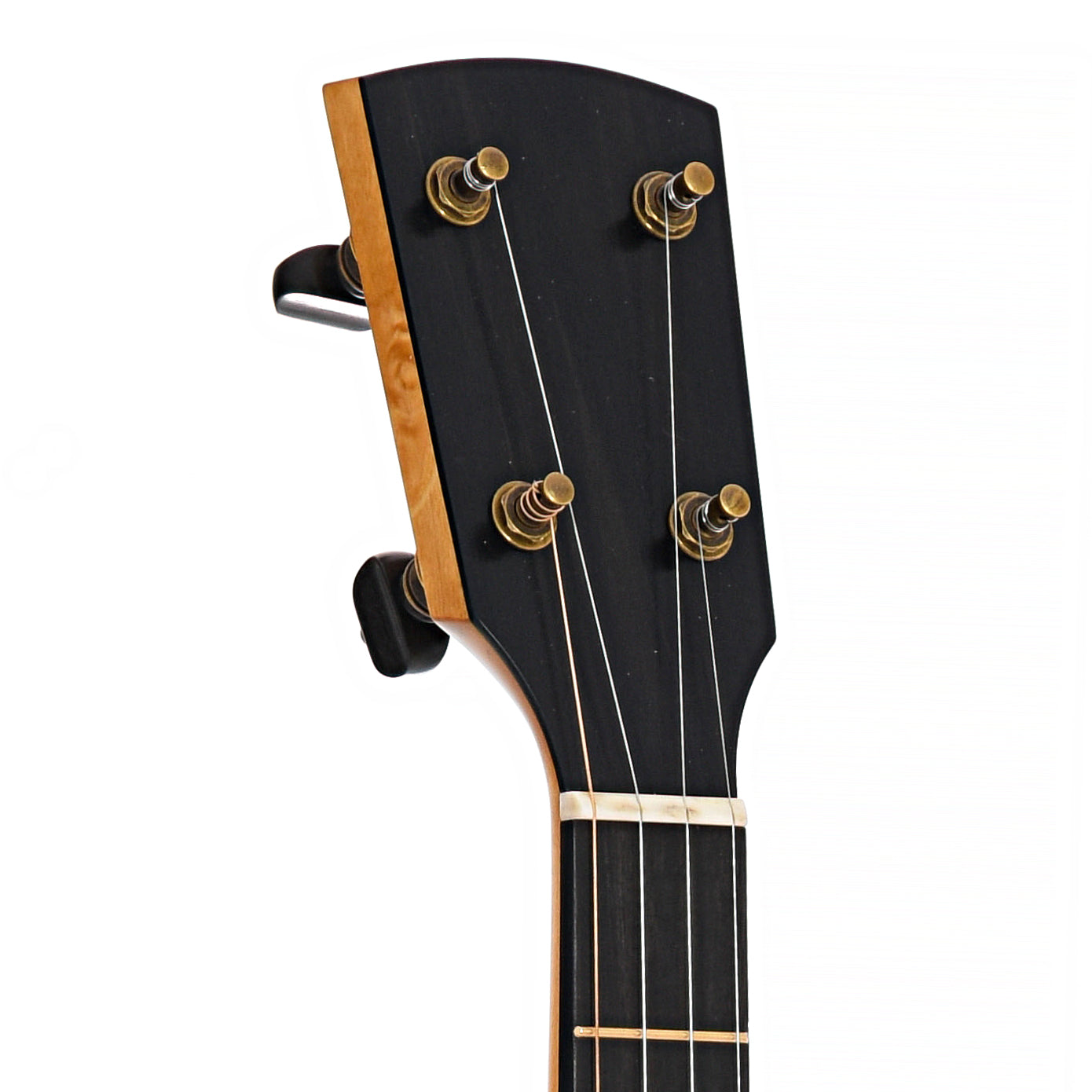 Front Headstock of Rickard 11" Dobson Openback Banjo