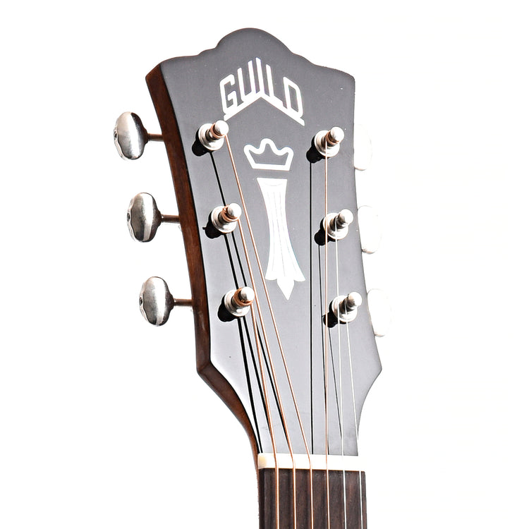 Front Headstock of Guild Westerly Collection M-120 Acoustic Guitar 
