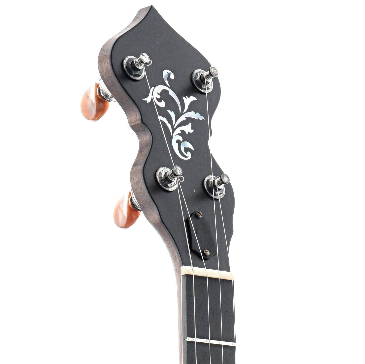 Image 6 of Ome Flora 11" Openback Banjo & Case, Walnut - SKU# FLORA-WAL11 : Product Type Open Back Banjos : Elderly Instruments