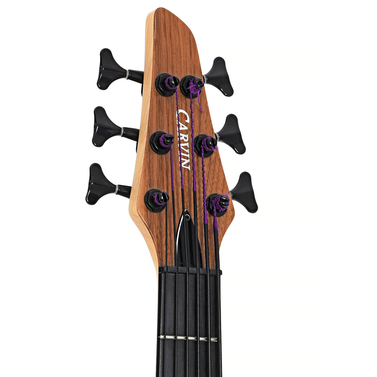 Front headstock of Carvin LB-76 6-String Bass