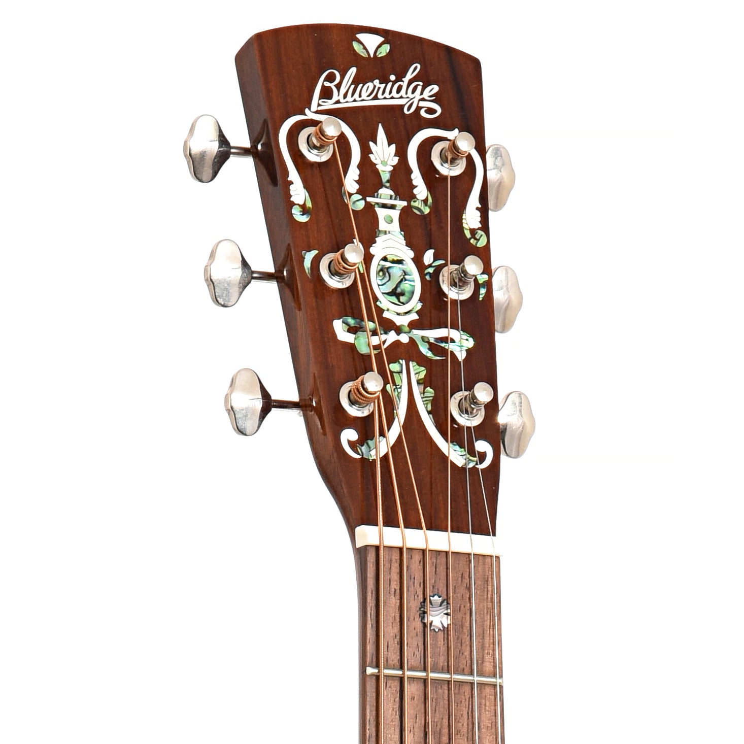 Front Headstock of Blueridge Historic Series BR-160 Dreadnought Guitar 