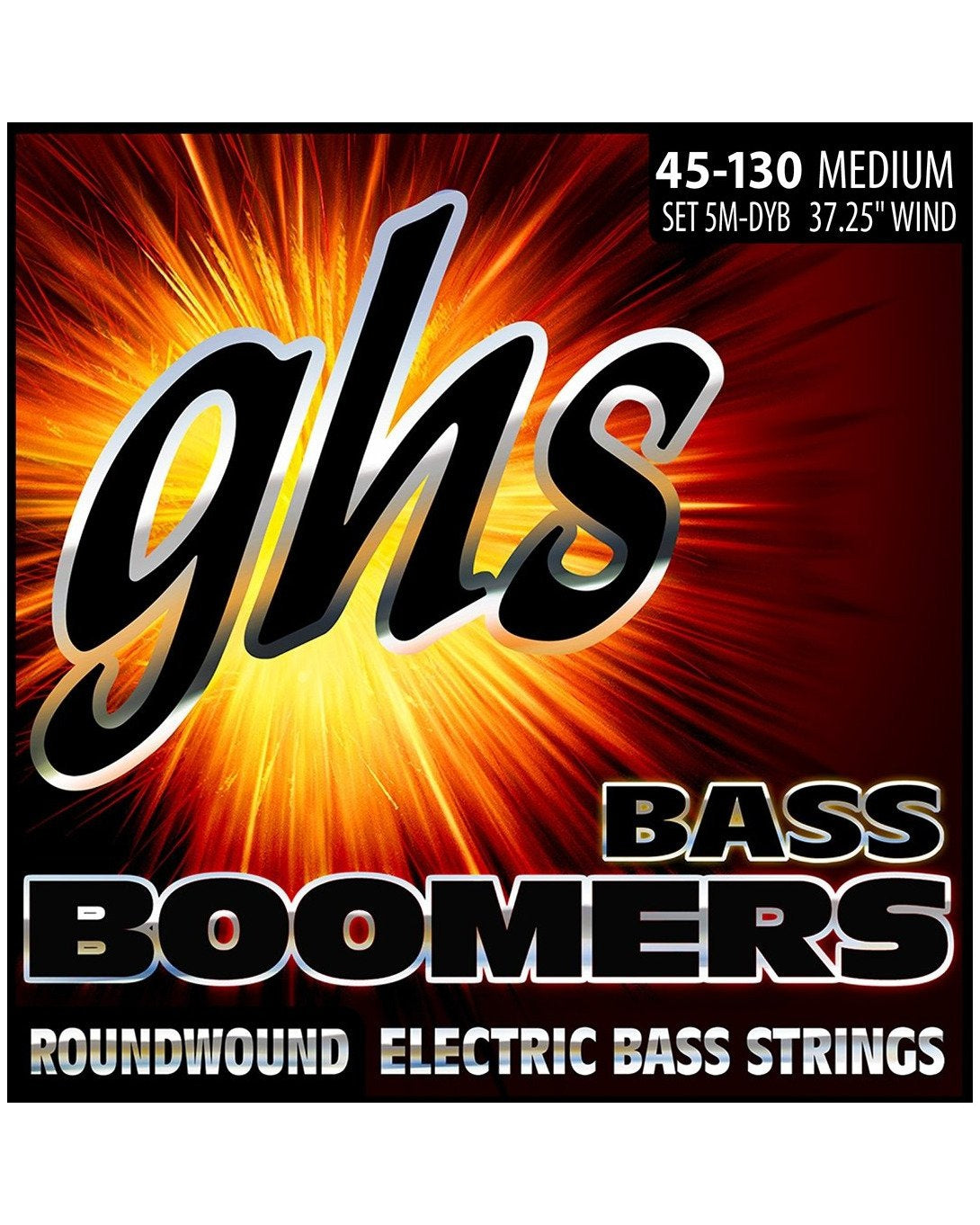 Image 1 of GHS 5M-Dyb Bass Boomers 5-String Nickel-Plated Steel Medium Gauge Electric Bass Strings, Long Scale - SKU# 5MDYB : Product Type Strings : Elderly Instruments