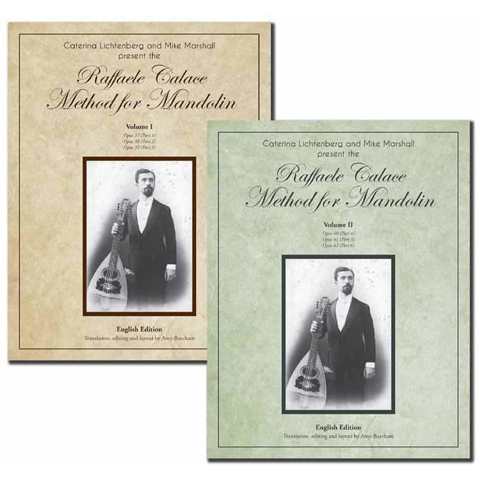 Image 1 of Two Book Set: The Raffaele Calace Method for Mandolin - Volumes I & II, English Edition - SKU# 644-10SET : Product Type Media : Elderly Instruments