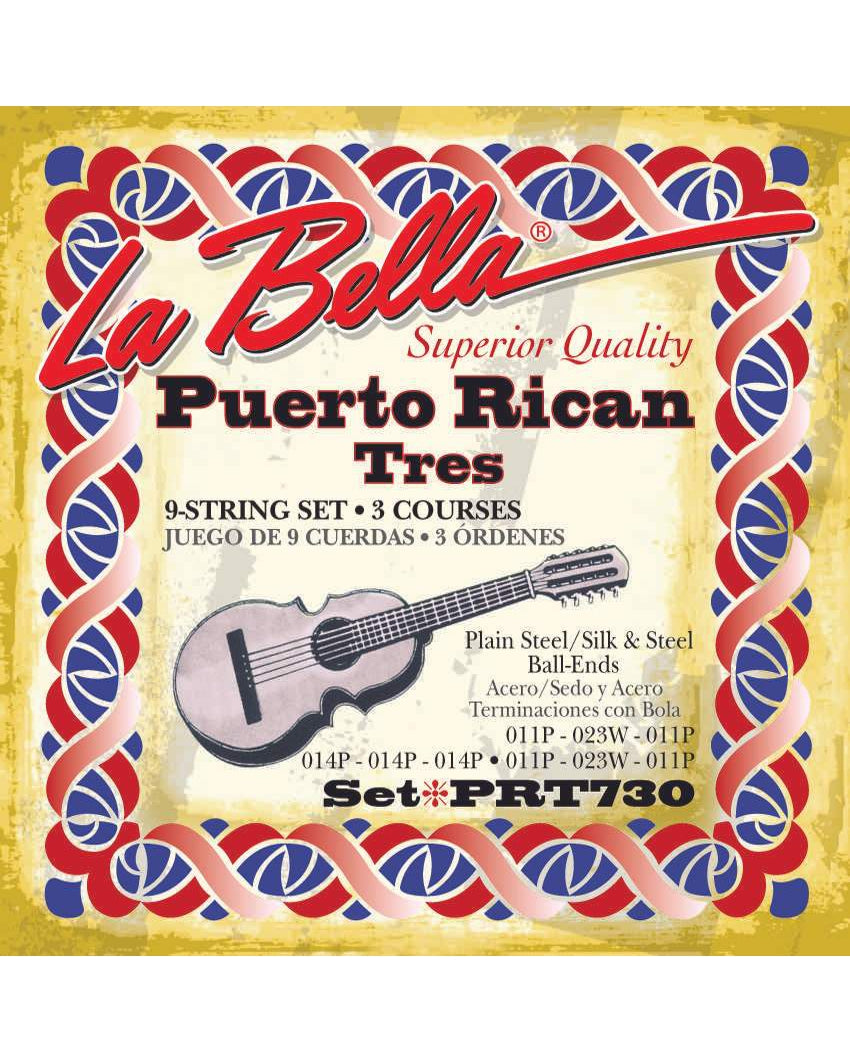 Image 1 of La Bella PRT730 Puerto Rican Tres Strings - SKU# PRT730 : Product Type Strings : Elderly Instruments