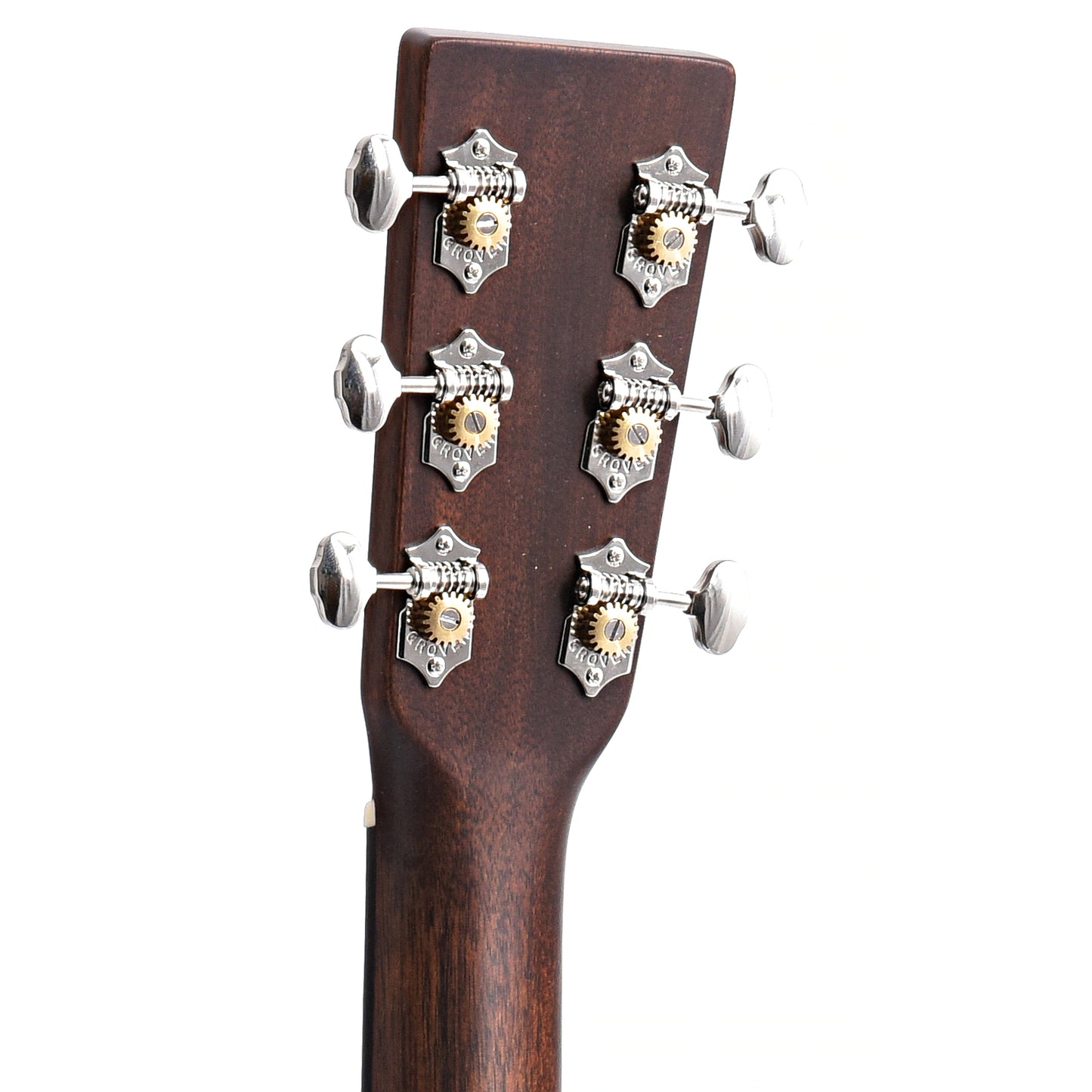Back Headstock of Martin GPC-16E Mahogany Cutaway Guitar