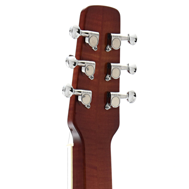 Back Headstock of Scheerhorn L-Body Resonator Guitar 