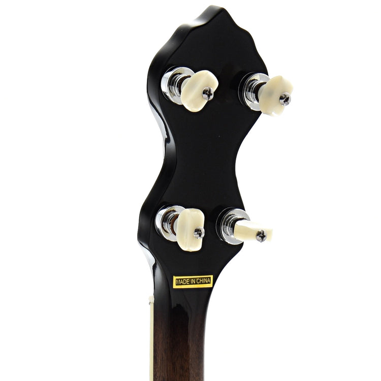 Back Headstock of Gold Tone WL-250 White Laydie Openback Banjo