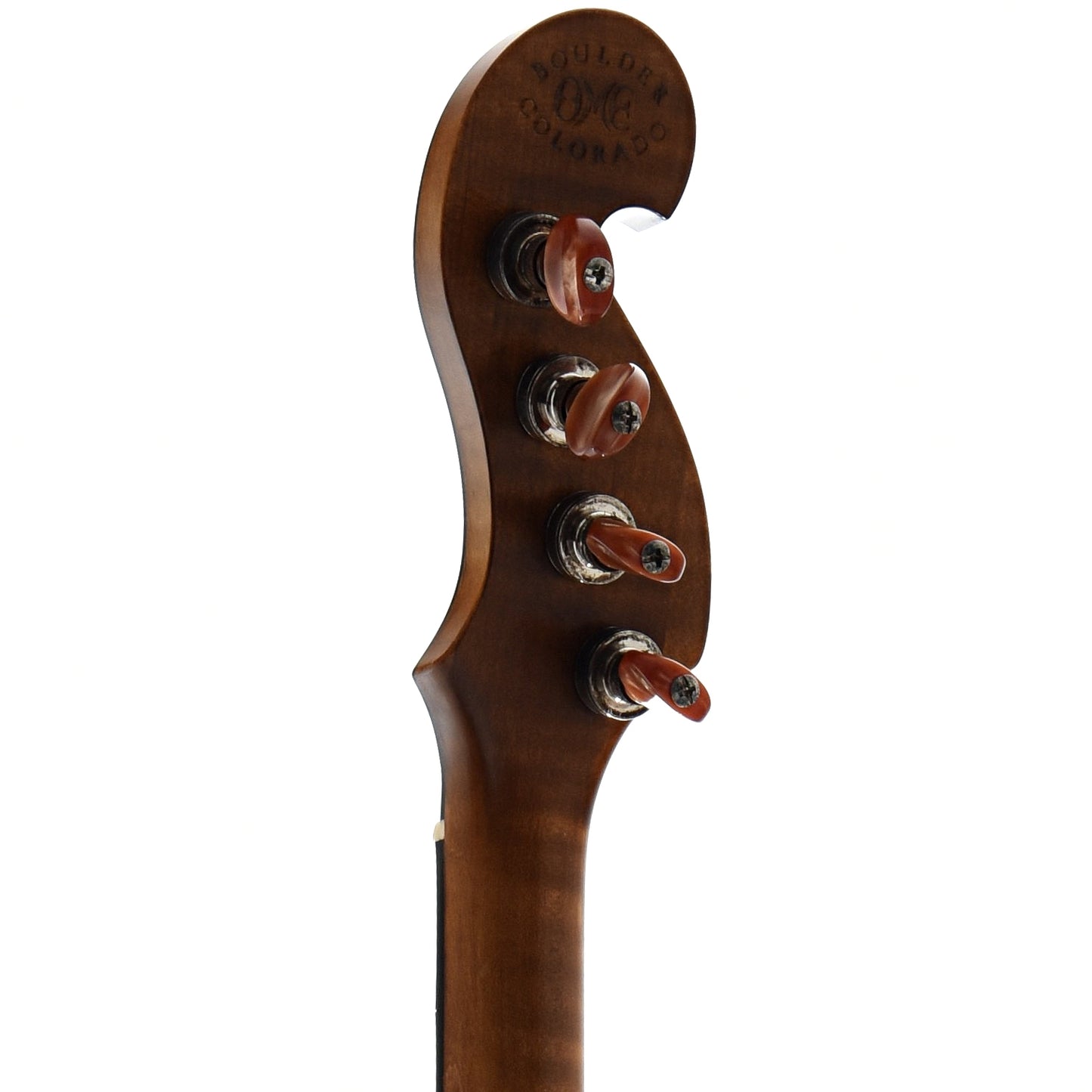 Image 7 of Ome Custom Minstrel 12" Banjo & Case, Curly Maple Neck - SKU# OMINST-CMPL1226 : Product Type Open Back Banjos : Elderly Instruments