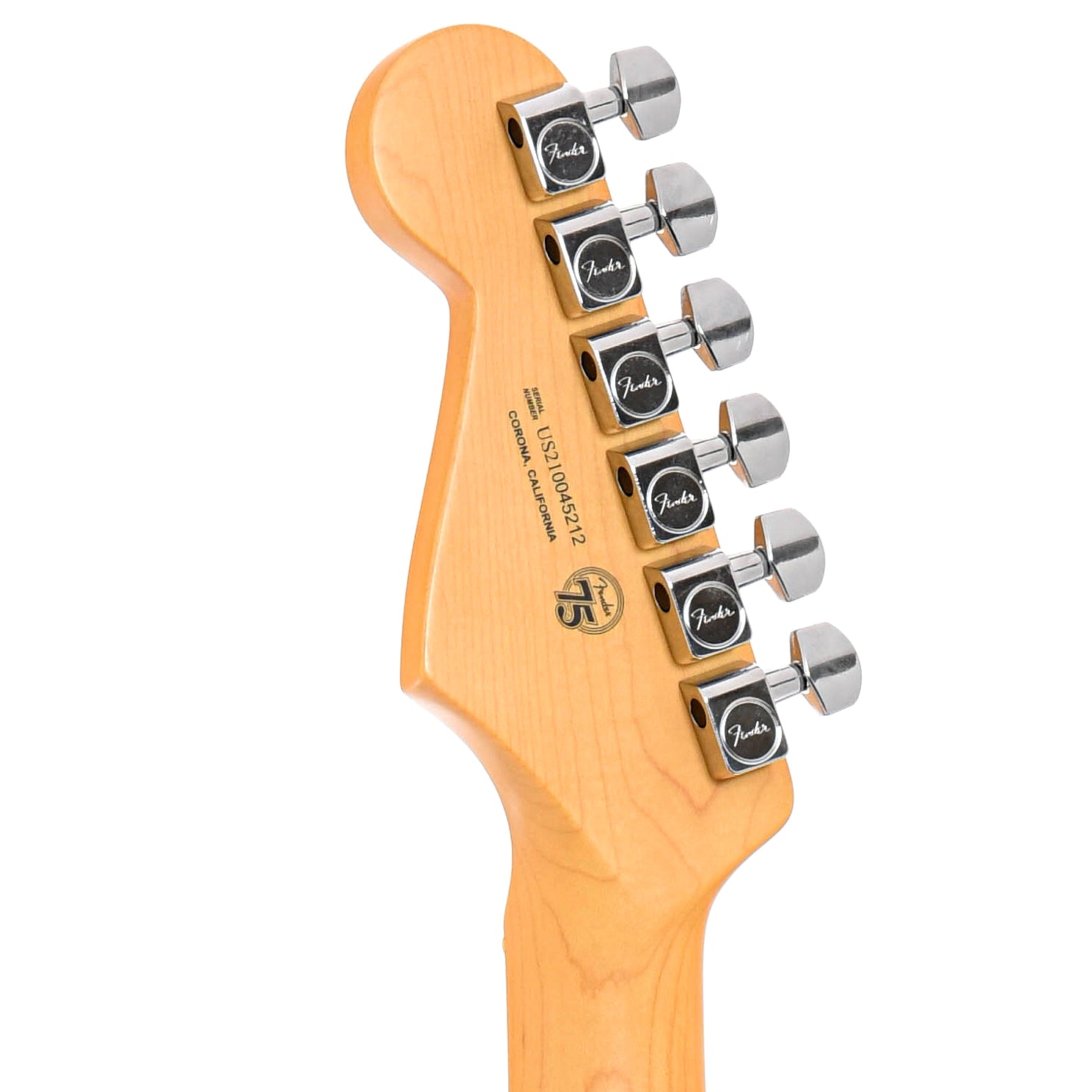 Back headstock of Fender American Professional II Stratocaster